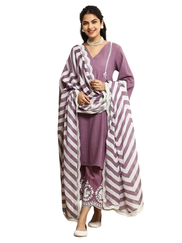 Fresh & Floral ? XXL Cotton Dress with Stunning Embroidery & Prints(M)